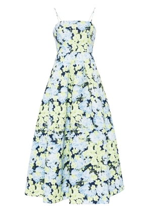 Sachin & Babi Beau floral-print gown - Blue