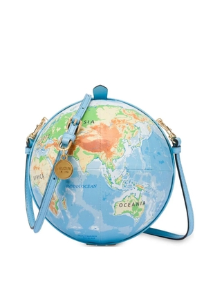 Moschino World Map clutch bag - Blue
