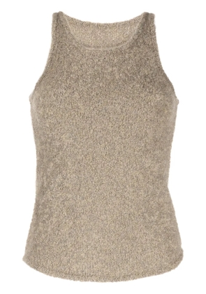 Low Classic sleeveless fleece knitted top - Green