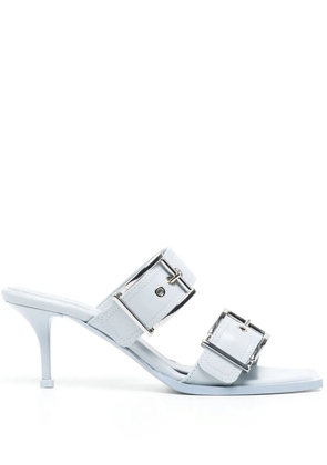 Alexander McQueen 75mm buckled leather sandals - Blue