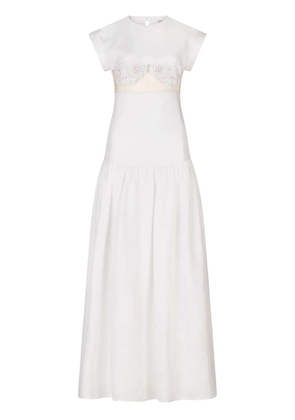 Silvia Tcherassi Hanane linen maxi dress - White
