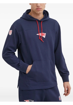 Nike x NFL New England Patriots logo-patch hoodie - Blue