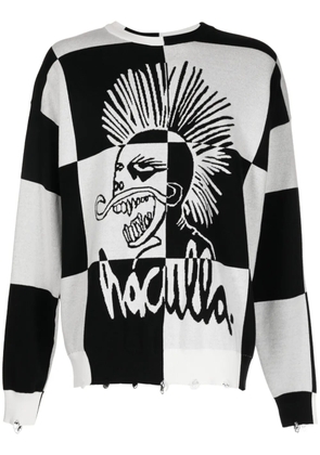 Haculla This Is Chess intarsia-knit jumper - Black