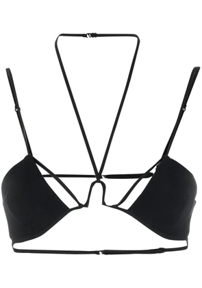 Nensi Dojaka halterneck bra top - Black