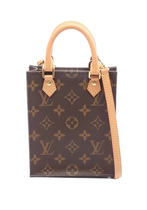 Louis Vuitton Pre-Owned 2021-2025 Monogram Petit Sac Plat satchel - Brown
