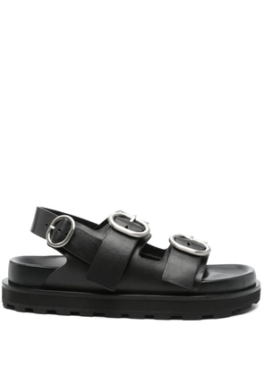 JIL SANDER+ leather sandals - Black