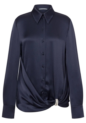 Alberta Ferretti satin-finish shirt - Blue