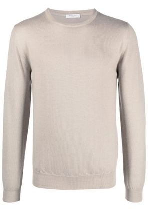 Boglioli crew-neck virgin wool jumper - Neutrals
