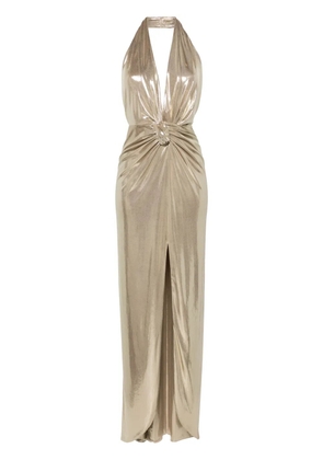 NISSA lamé maxi dress - Gold