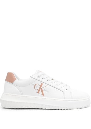Calvin Klein Jeans leather sneakers - White