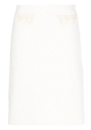 Lanvin high-waisted straight skirt - White