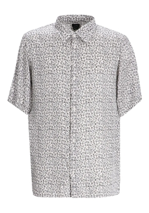 Armani Exchange all-over print short-sleeved shirt - White