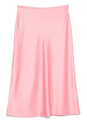 Blumarine satin midi skirt - Pink