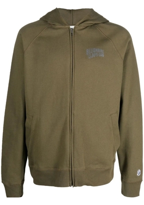 Billionaire Boys Club logo-print zip-up hoodie - Green