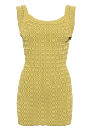 Muller Of Yoshiokubo intarsia-knit tank top - Green