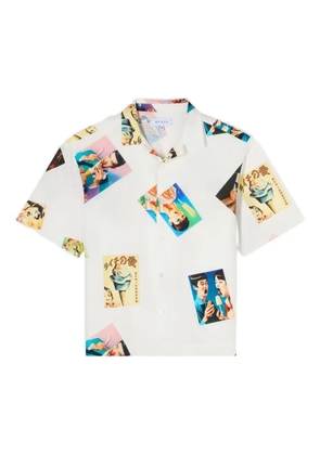Edwin printed short-sleeve shirt - White