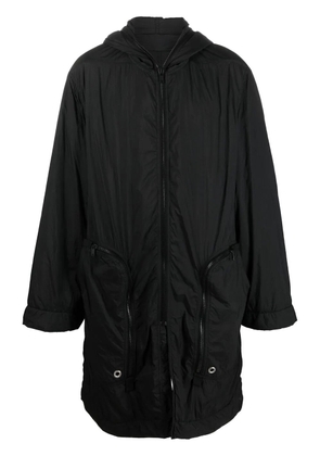 Rick Owens DRKSHDW hooded quilted coat - Black