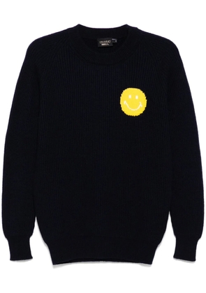 Joshua Sanders fisherman's smile crew-neck jumper - Blue