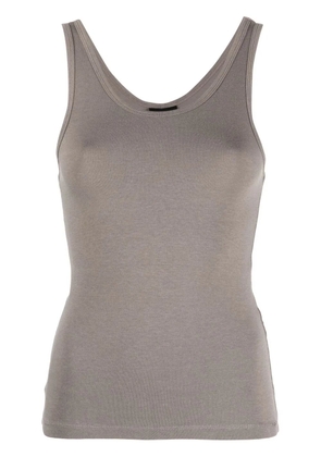 Thom Krom contrast-stitching top - Grey