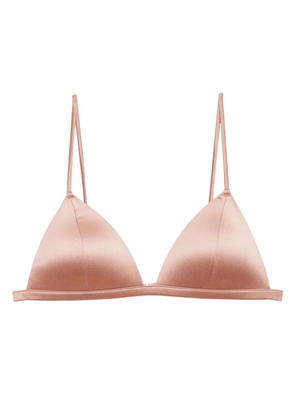 Fleur Du Mal Molded Luxe triangle bra - Pink
