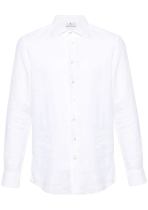 ETRO Pegaso linen shirt - White