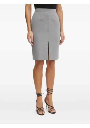 LUISA SPAGNOLI pencil split-front skirt - Grey