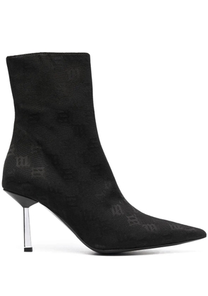MISBHV monogram pointed-toe boots - Black