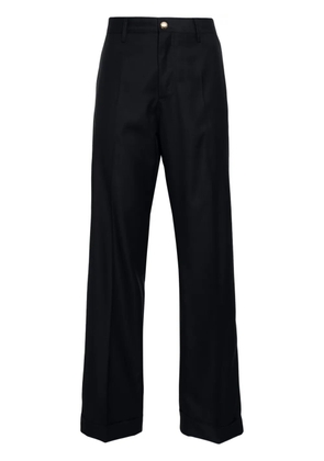 Miu Miu cuffed virgin wool tailored trousers - Blue