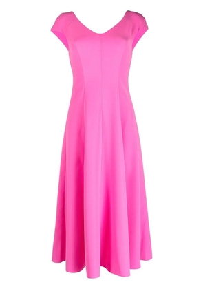 Emporio Armani cut out-back midi dress - Pink