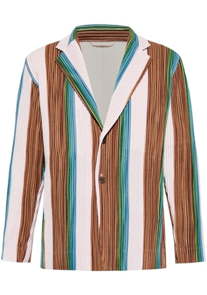 Homme Plissé Issey Miyake pleated blazer - Brown