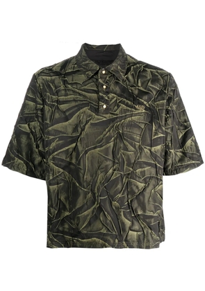 4SDESIGNS logo-embroidered polo shirt - Green