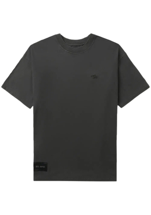 izzue slogan-embroidered cotton T-shirt - Green