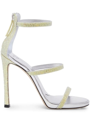 Giuseppe Zanotti Harmony glitter strappy sandals - Yellow