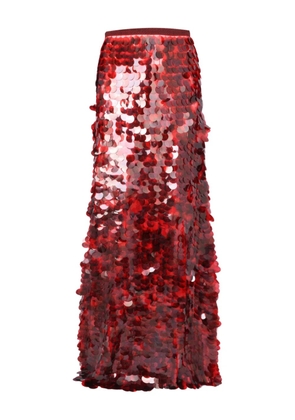 Fabiana Filippi sequin-embellished skirt - Red
