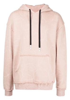 Haculla Laser drawstring hoodie - Pink