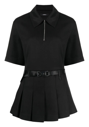 Goen.J double-layer shirt dress - Black