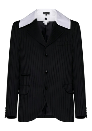 Comme des Garçons Homme Plus contrasting-collar jacket - Black