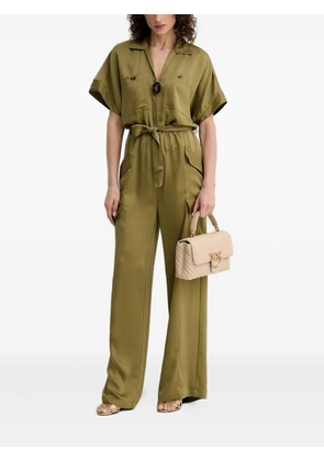 SIMONA CORSELLINI zip-fastening pocket jumpsuit - Green