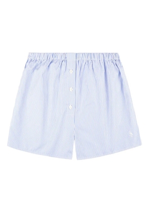 Sporty & Rich striped button shorts - Blue