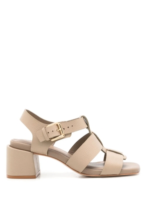 Sarah Chofakian Ponteils 45mm leather sandals - Neutrals