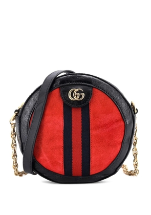 Gucci Pre-Owned Ophidia Round Shoulder Bag Suede Mini crossbody bag - Red