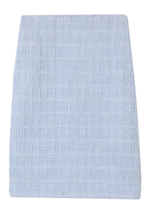 St. John textured plaid skirt - Blue