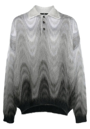 ETRO abstract-print brushed-effect jumper - Grey