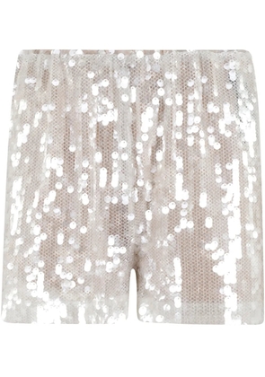 Federica Tosi sequin shorts - White
