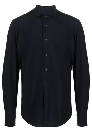 Corneliani spread-collar button-up shirt - Blue