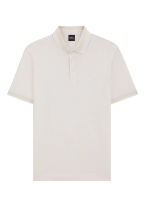 BOSS piqué polo shirt - White