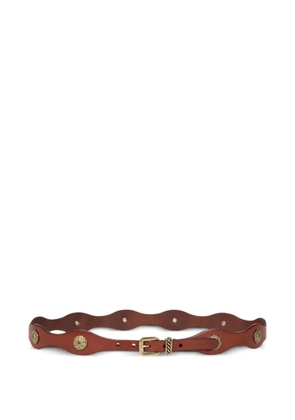 ETRO wavy leather belt - Brown