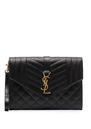 Saint Laurent Monogram envelope clutch bag - Black