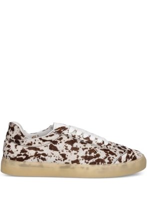Copenhagen patterned lace-up sneakers - White