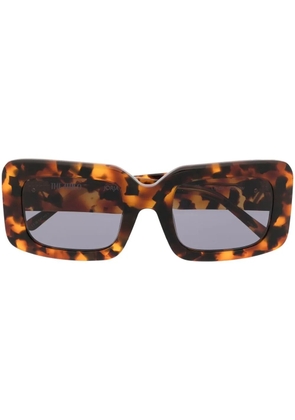 Linda Farrow x The Attico Jorja square-frame sunglasses - Brown